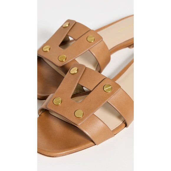 Veronica Beard Via Slides in Honey Cognac 6.5 Womens Sandals - Picture 3 of 16